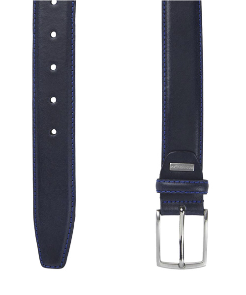 Klassieke donkerblauwe riem