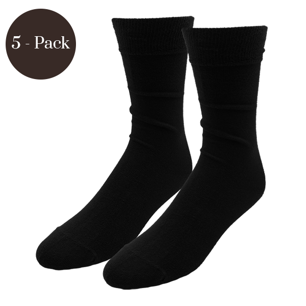 SK-017-5PACK-00 Sokken zwart 5-pack