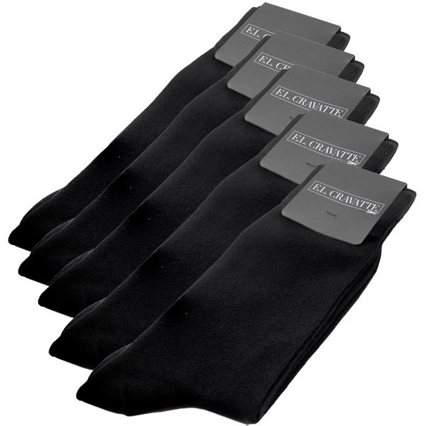 SK-017-5PACK-01 Sokken zwart 5-pack