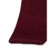 STD-B-514-1 Gebreide wollen stropdas bordeaux