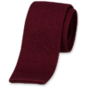 STD-B-514 Gebreide wollen stropdas bordeaux